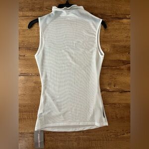 Missguided White Mesh Turtleneck Top